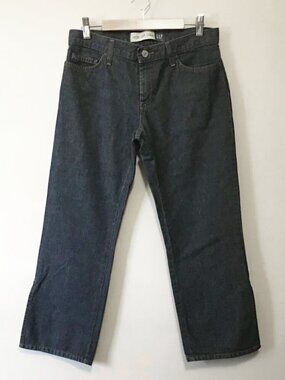 GAP 100% Cotton Navy Blue Capris - Side Slit Cropped Pants - Size 2